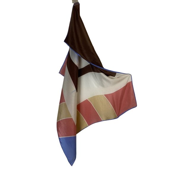 Vintage Vera Neumann‎ 100% Silk Scarf With Modern Geometric Design Retro Classic - Picture 5 of 7